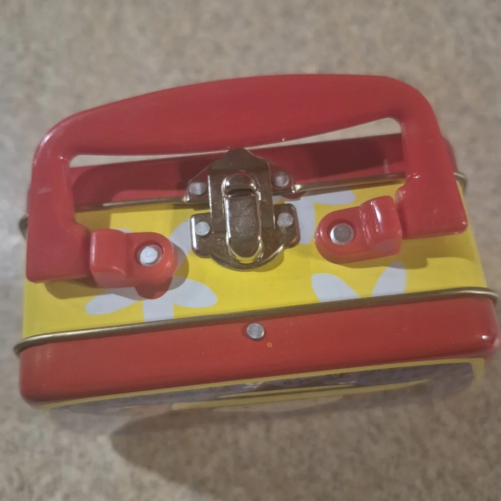 Best Friends Themed Food Storage Container Vintage Mini Tin Lunchbox